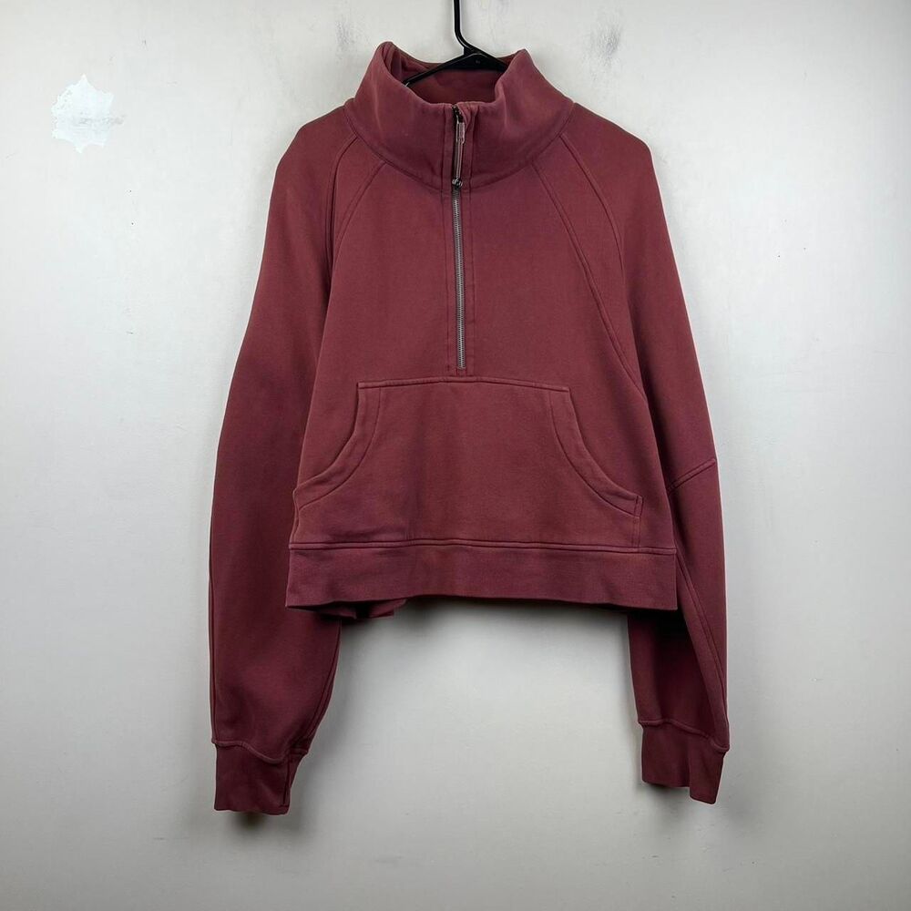 Lululemon Scuba Funnel Neck Burgundy Crewneck Size XL